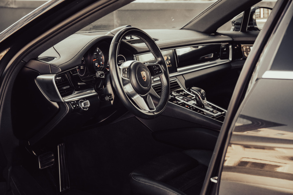 2018 Porsche Panamera 4S in Volcano Grey Metallic - View From Driver's Door