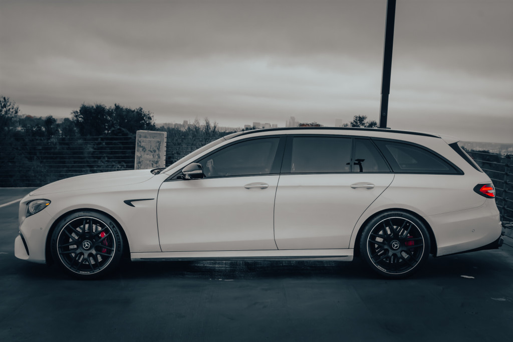 2018 Mercedes-Benz E 63 S AMG 4MATIC Wagon in Polar White - Driver’s Side View