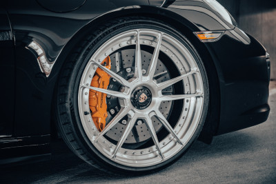 2019 Porsche 911 Carrera GTS in Black - Front Wheel