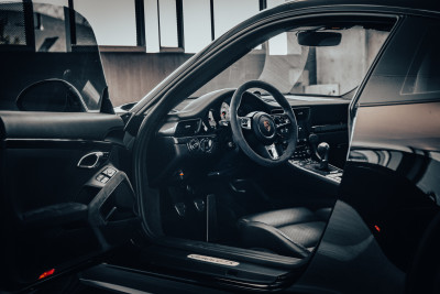 2019 Porsche 911 Carrera GTS in Black - View Through the Driver’s Door