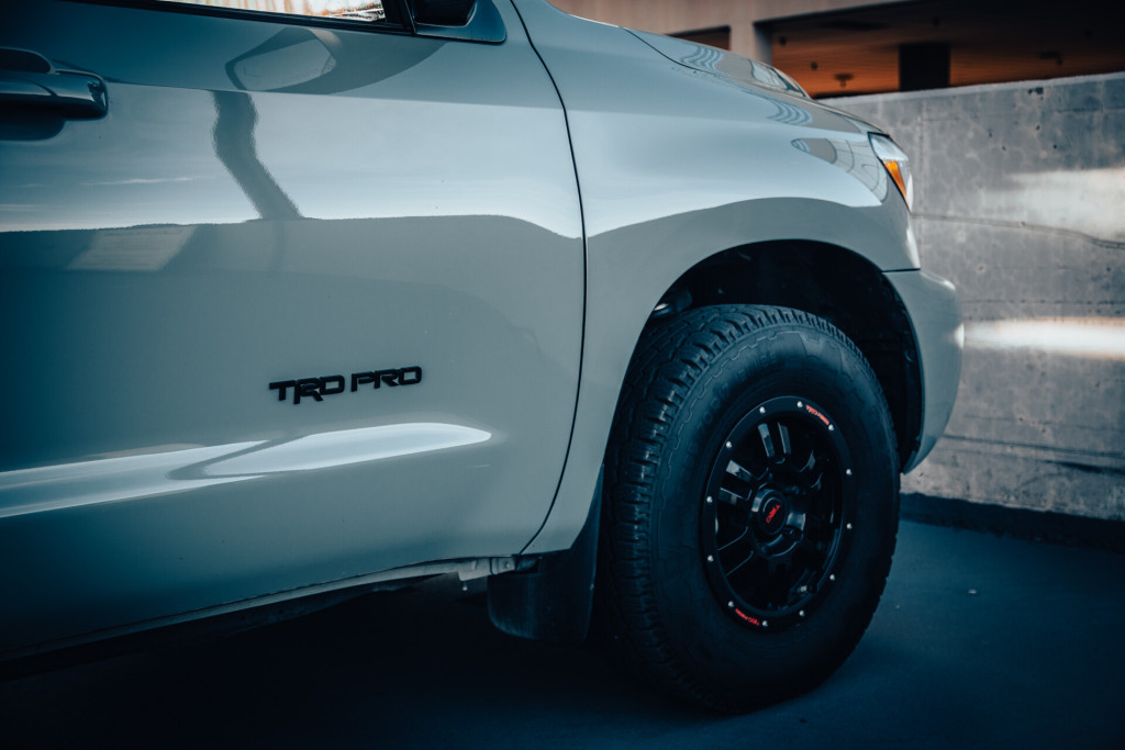 2021 Toyota Sequoia TRD Pro in Lunar Rock - Front Wheel
