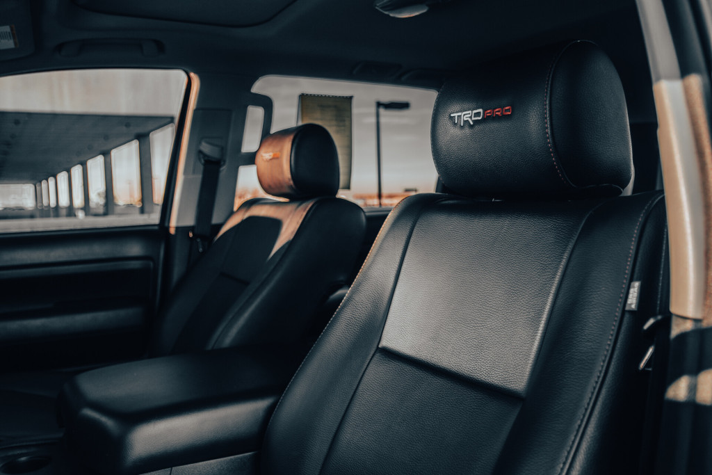 2021 Toyota Sequoia TRD Pro in Lunar Rock - Front Seats