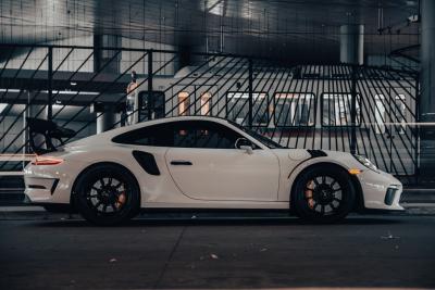 2019 Porsche 911 GT3 RS Weissach in White - Front Passenger’s Side View