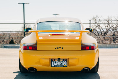 2004 Porsche 911 GT3 in Speed Yellow - Rear View