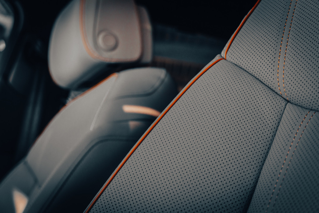 2022 Audi e-tron Chronos Edition quattro in Chronos Gray Metallic - Dynamic Orange Trim on Driver’s Seat